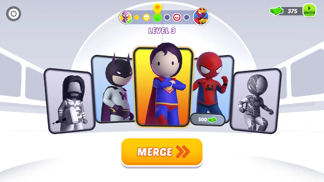 Stick Hero: Comic Superhero [MOD: безлимитные монеты и все герои] Screenshot 1