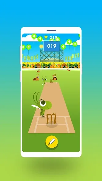 Cric Game - Doodle Cricket [MOD: безлимитные монеты и открытые уровни] Screenshot 1