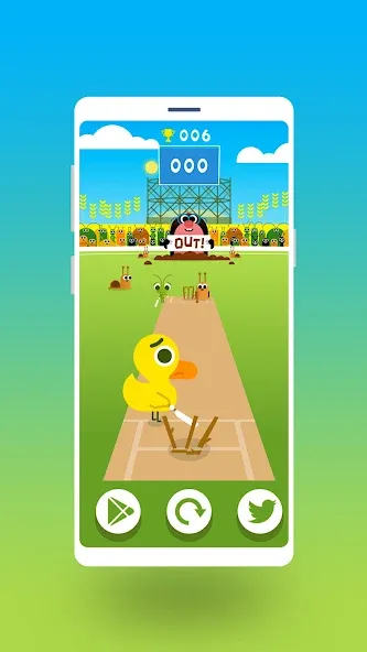 Cric Game - Doodle Cricket [MOD: безлимитные монеты и открытые уровни] Screenshot 2