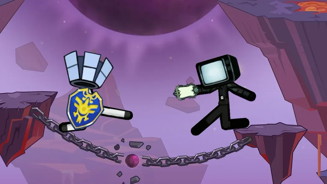 Stick Hero Fight Clash [MOD: безлимитные монеты и усиленный герой] Screenshot 1