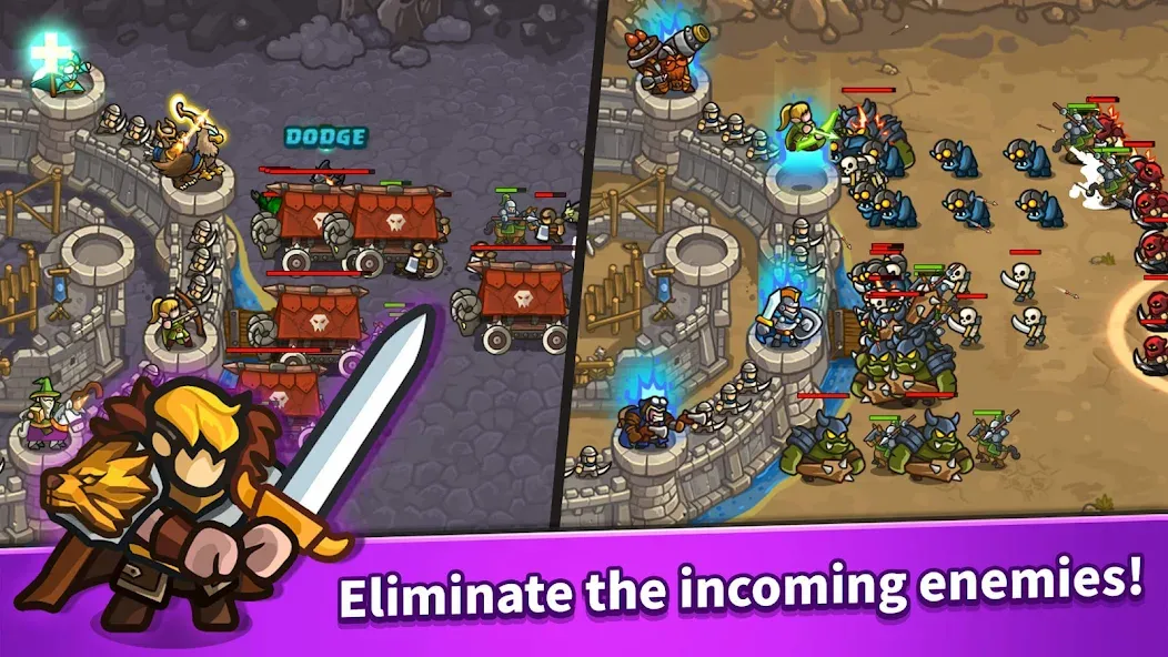 Idle Kingdom Defense [MOD: безлимитные деньги и усиленная защита] Screenshot 1