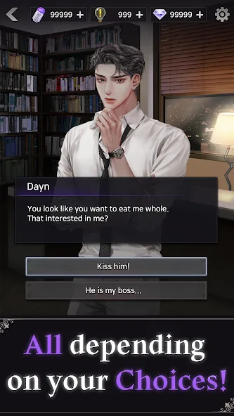 Blood Kiss : Vampire story [MOD: безлимитные деньги и алмазы] Screenshot 3