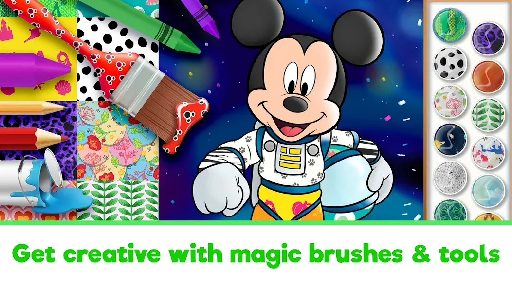 Disney Coloring World [MOD: разблокированы все раскраски и персонажи] Screenshot 2