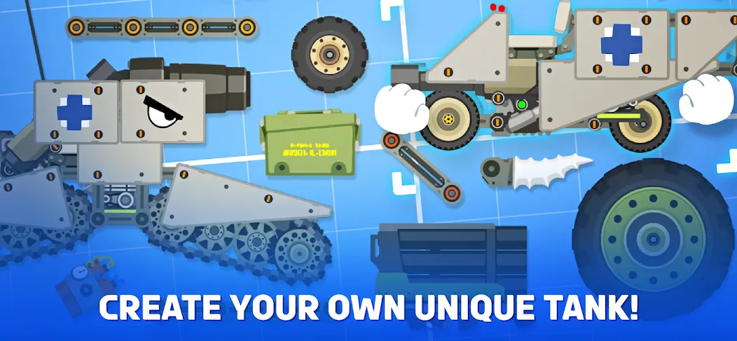 Super Tank Rumble [MOD: безлимитные деньги и усиленные танки] Screenshot 1