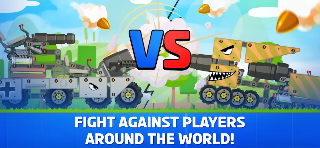 Super Tank Rumble [MOD: безлимитные деньги и усиленные танки] Screenshot 2