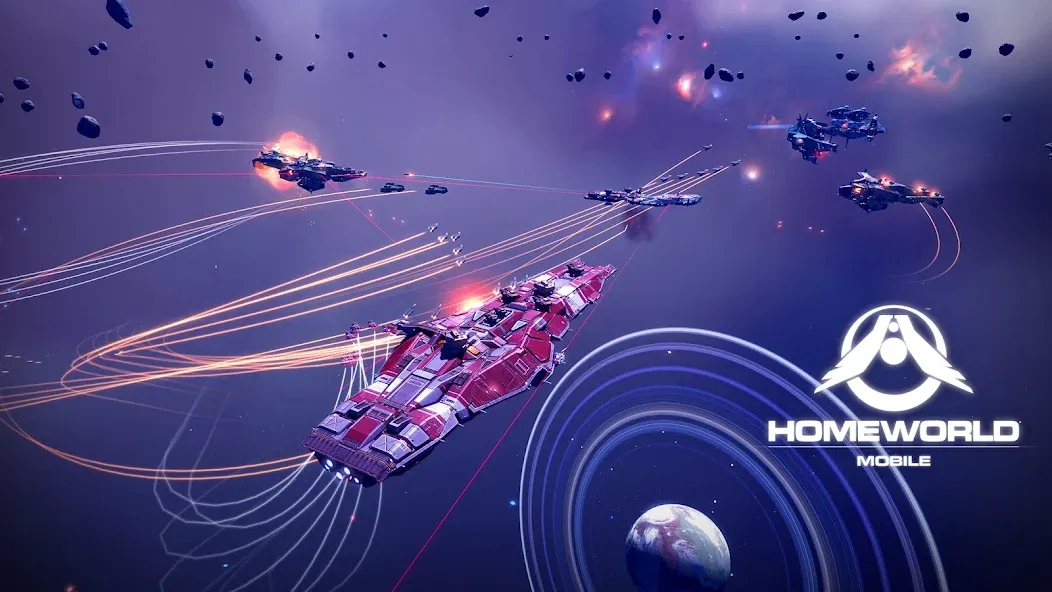Homeworld Mobile: Sci-Fi MMO [MOD: безлимитные ресурсы и открытые корабли] Screenshot 1