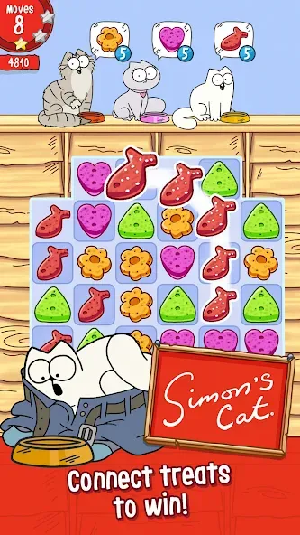Simon’s Cat Crunch Time [MOD: безлимитные жизни и монеты] Screenshot 1