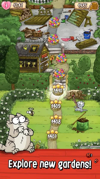 Simon's Cat - Pop Time [MOD: безлимитные жизни и усиленные бонусы] Screenshot 2