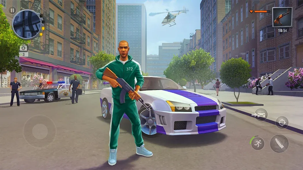 Gangs Town Story [MOD: безлимитные деньги и оружие] Screenshot 3