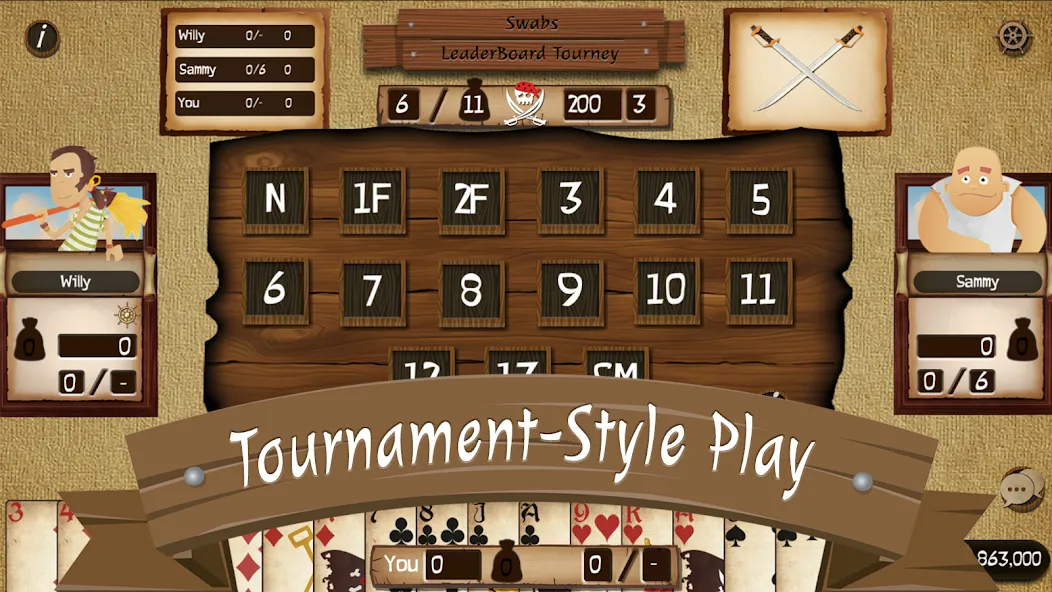 Spades Cutthroat Pirates [MOD: безлимитные монеты и пиратские бонусы] Screenshot 5