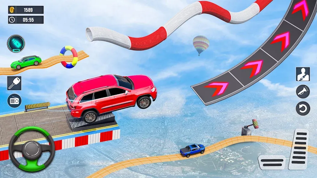 Car Stunt Games : Car Games 3D [MOD: безлимитные деньги и все машины открыты] Screenshot 4