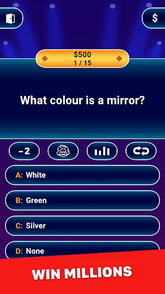 Millionaire 2024: Trivia Game [MOD: безлимитные подсказки и жизни] Screenshot 1