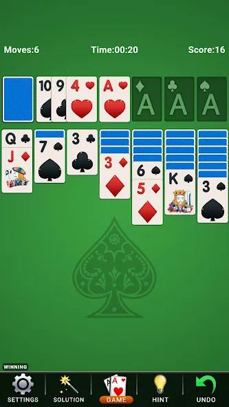 Solitaire: Classic Card Game [MOD: без рекламы и подсказок] Screenshot 1