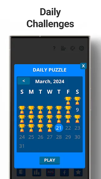 Sudoku Levels: Daily Puzzles [MOD: подсказки и все уровни открыты] Screenshot 2