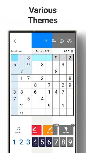 Sudoku Levels: Daily Puzzles [MOD: подсказки и все уровни открыты] Screenshot 5