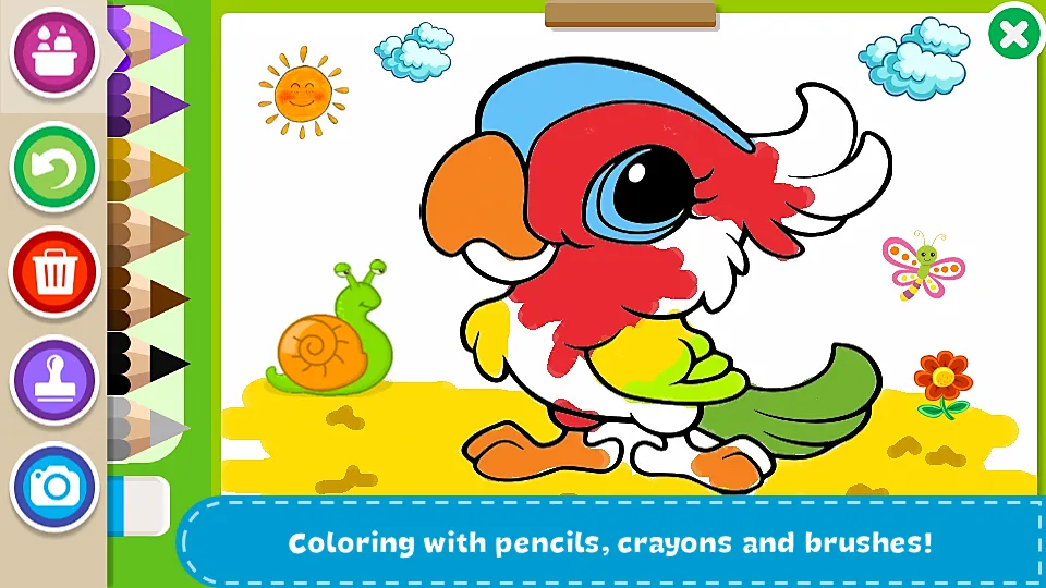 Coloring Book - Kids Paint [MOD: все раскраски и премиум-кисти] Screenshot 1