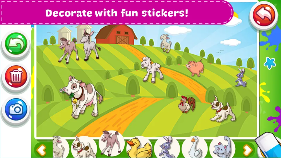 Coloring Book - Kids Paint [MOD: все раскраски и премиум-кисти] Screenshot 2
