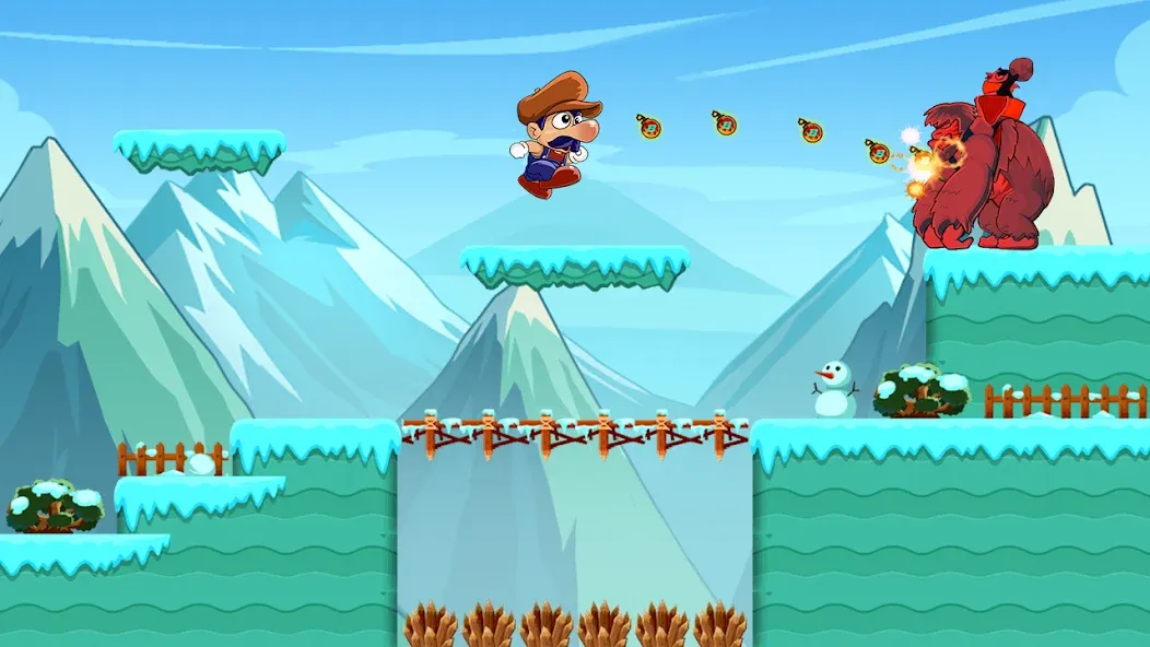 Super Bino Go:Adventure Jungle [MOD: безлимитные деньги и все уровни] Screenshot 4