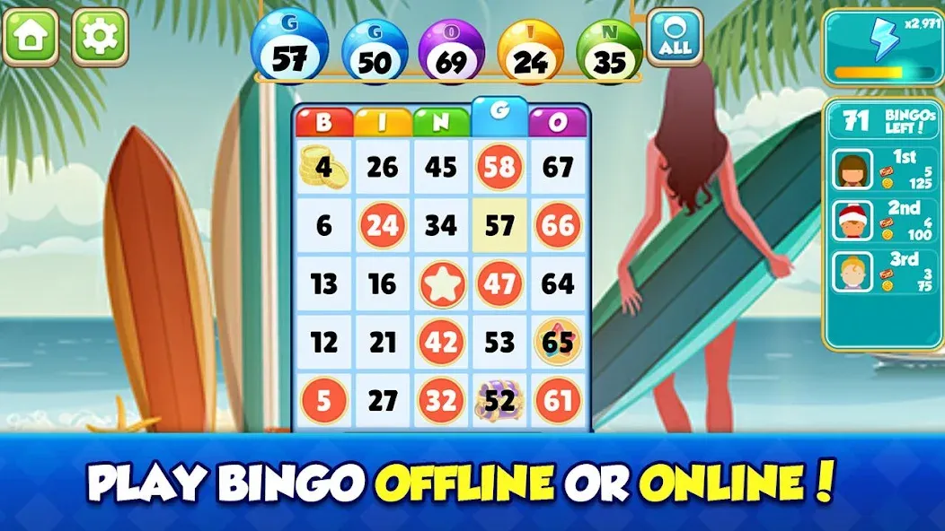 Bingo bay : Family bingo [MOD: безлимитные билеты и бонусы] Screenshot 3