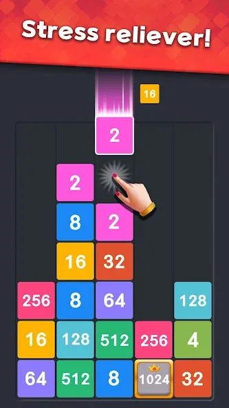 Drop Merge : Number Puzzle [MOD: без рекламы и безлимитные монеты] Screenshot 2