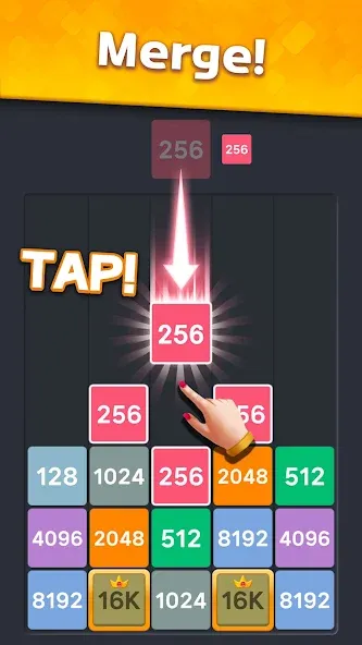 Drop Merge : Number Puzzle [MOD: без рекламы и безлимитные монеты] Screenshot 3