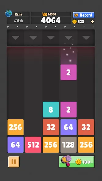 Drop The Number® : Merge Game [MOD: без рекламы и бесконечные ходы] Screenshot 2
