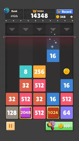 Drop The Number® : Merge Game [MOD: без рекламы и бесконечные ходы] Screenshot 3