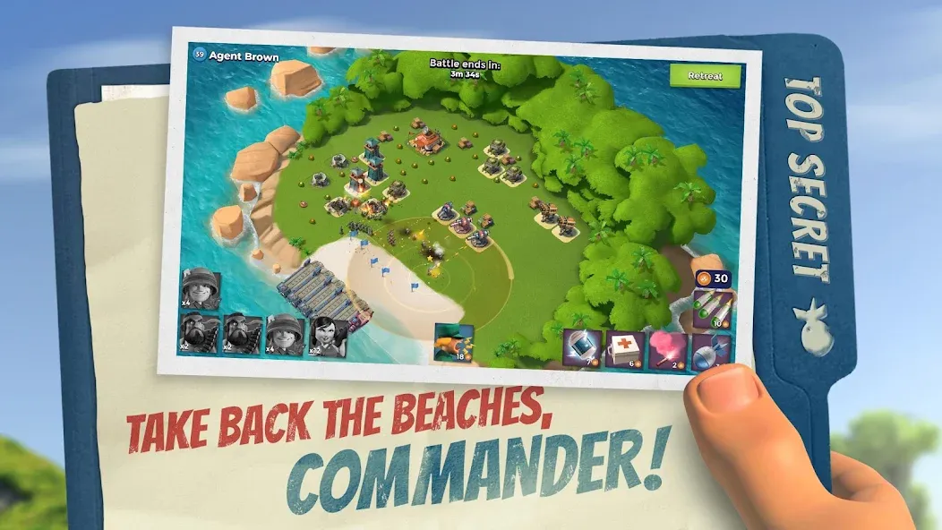 Boom Beach [MOD: безлимитные ресурсы и ускоренное строительство] Screenshot 1