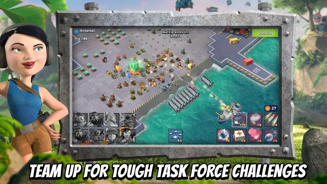 Boom Beach [MOD: безлимитные ресурсы и ускоренное строительство] Screenshot 5