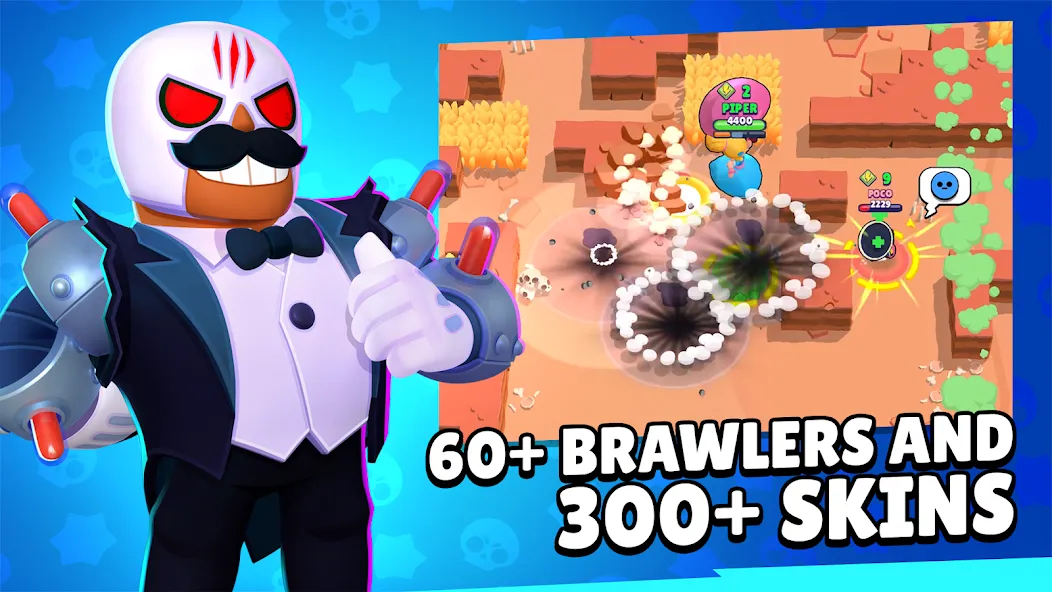 Brawl Stars [MOD: много кристаллов и открыты бойцы] Screenshot 3