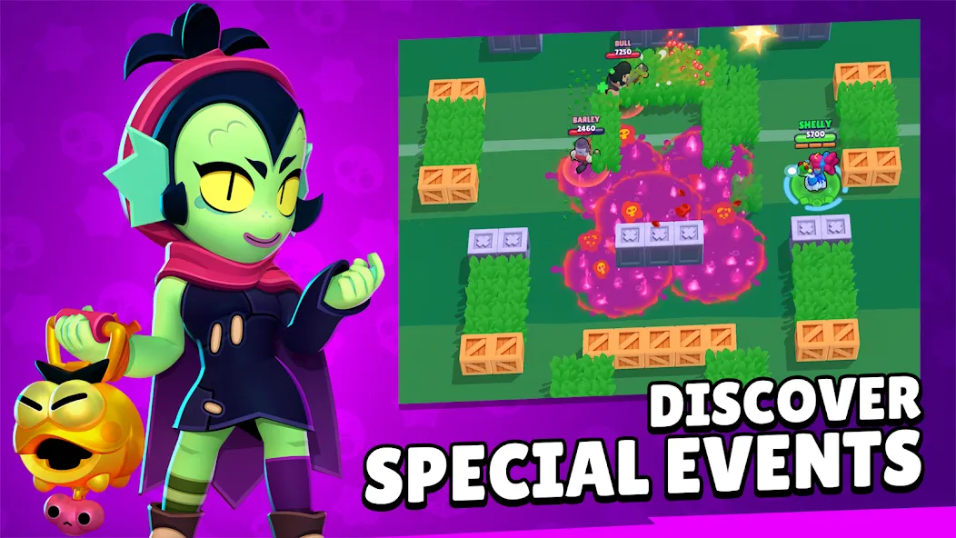 Brawl Stars [MOD: много кристаллов и открыты бойцы] Screenshot 4