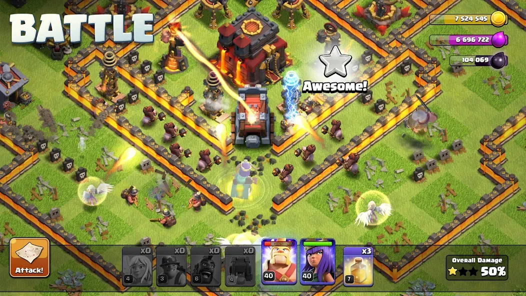 Clash of Clans [MOD: много ресурсов и быстрые улучшения] Screenshot 1