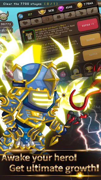 +9 God Blessing Cash Knight [MOD: безлимитные деньги и усиленная удача] Screenshot 1