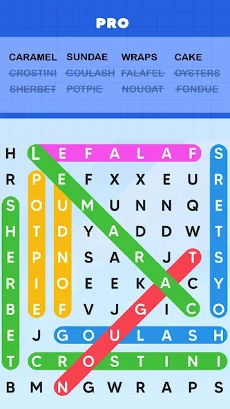 Word Search Puzzle Challenge [MOD: без рекламы и все подсказки] Screenshot 1