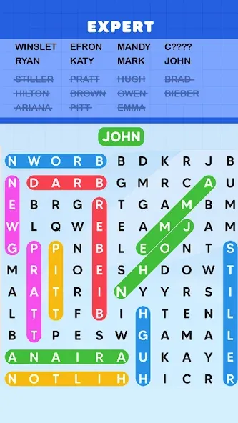 Word Search Puzzle Challenge [MOD: без рекламы и все подсказки] Screenshot 4