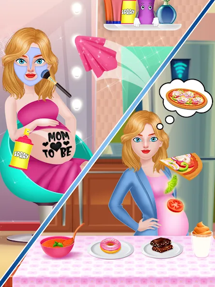 Mom Babysitting Game [MOD: безлимитные монеты и все уровни открыты] Screenshot 1