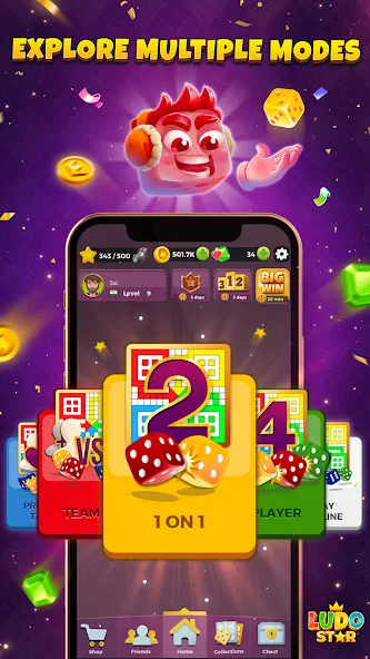 Ludo STAR: Online Dice Game [MOD: безлимитные монеты и автоход] Screenshot 5