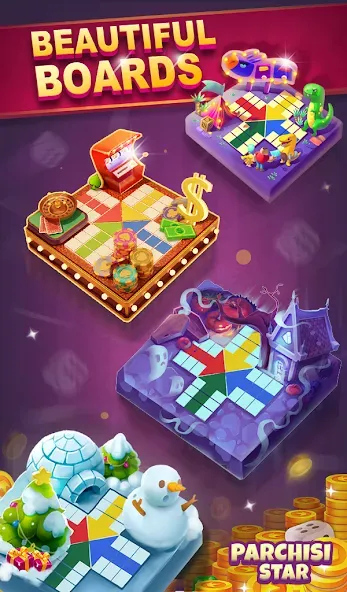 Parchisi STAR Online [MOD: без рекламы и бесконечные монеты] Screenshot 5