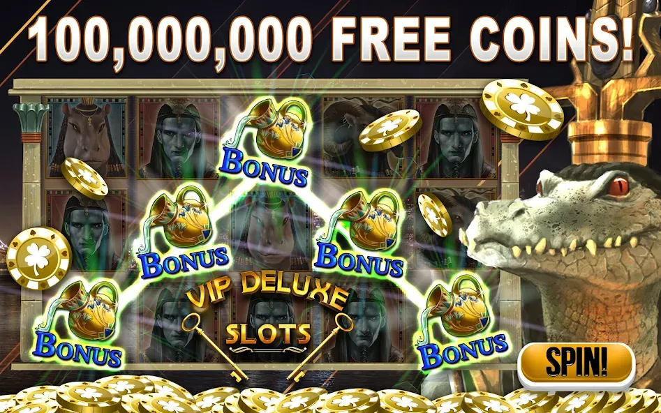 VIP Deluxe Slots Games Offline [MOD: безлимитные монеты и джекпоты] Screenshot 1