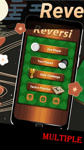 Reversi - Classic Reversi Game [MOD: безлимитные подсказки и отмена ходов] Screenshot 1