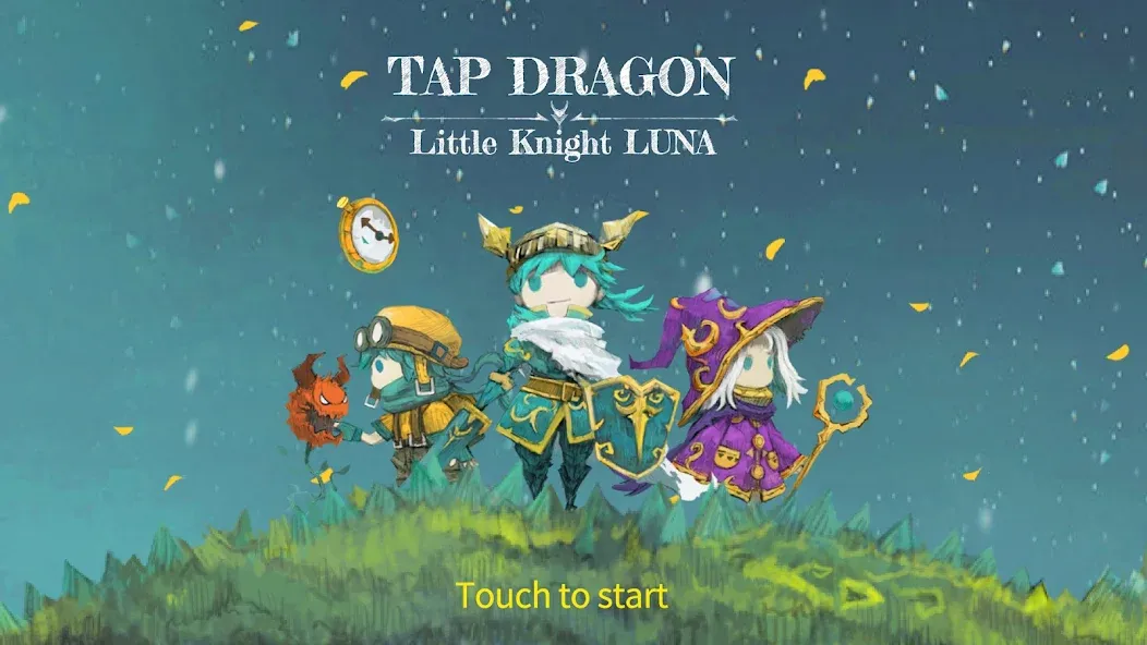 Tap Dragon: Little Knight Luna [MOD: безлимитные деньги и урон] Screenshot 1