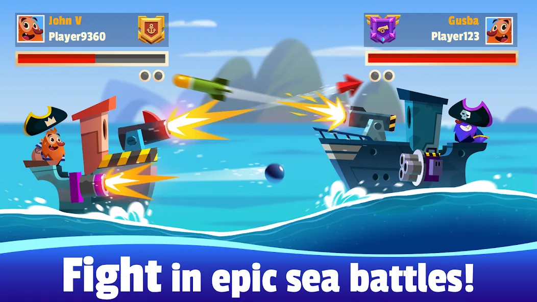 Oceans of Steel [MOD: безлимитные ресурсы и мощное оружие] Screenshot 1