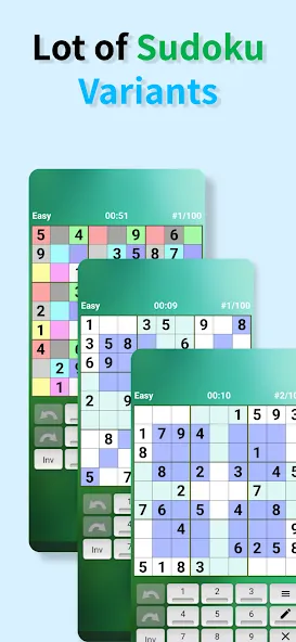 Sudoku offline [MOD: без рекламы и все уровни открыты] Screenshot 2