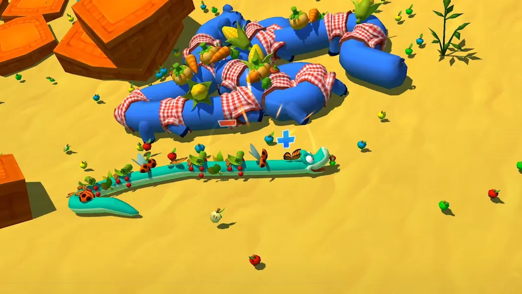 Snake Rivals - Fun Snake Game [MOD: без рекламы и много монет] Screenshot 2