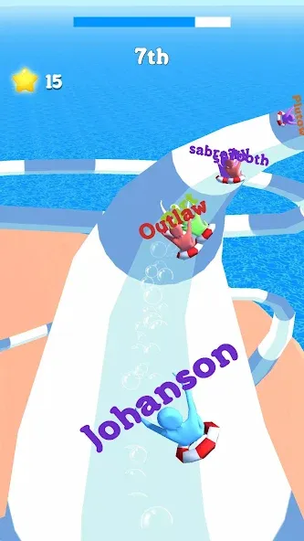 Waterpark Super Slide [MOD: безлимитные деньги и все горки открыты] Screenshot 2