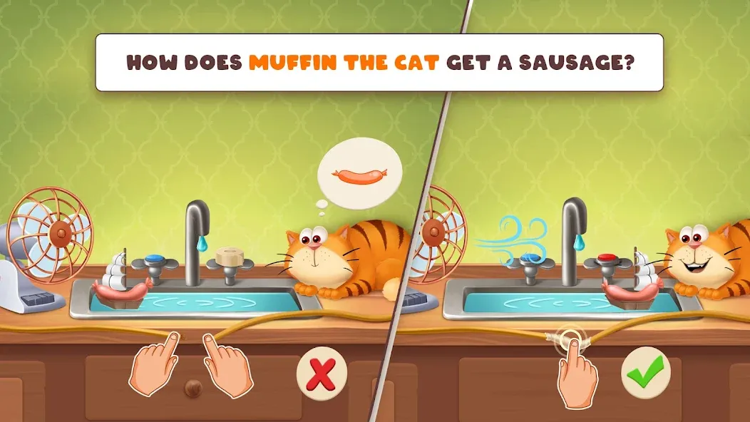 Brain quiz: Tricky puzzle [MOD: безлимитные подсказки и открыты все уровни] Screenshot 2