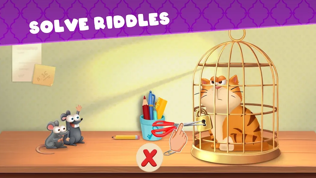 Brain quiz: Tricky puzzle [MOD: безлимитные подсказки и открыты все уровни] Screenshot 3