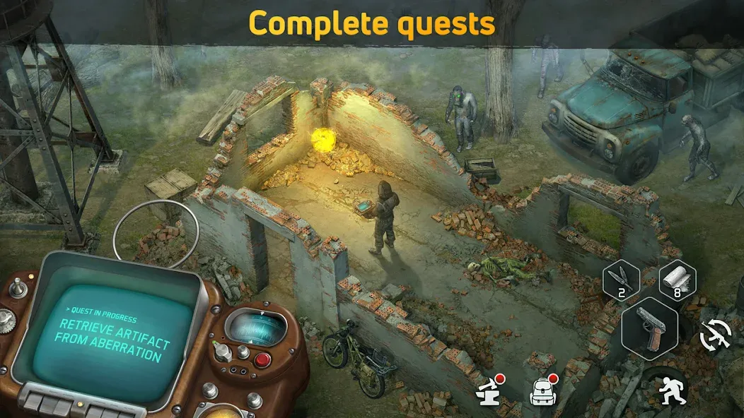Dawn of Zombies: Survival Game [MOD: безлимитные ресурсы и оружие] Screenshot 5