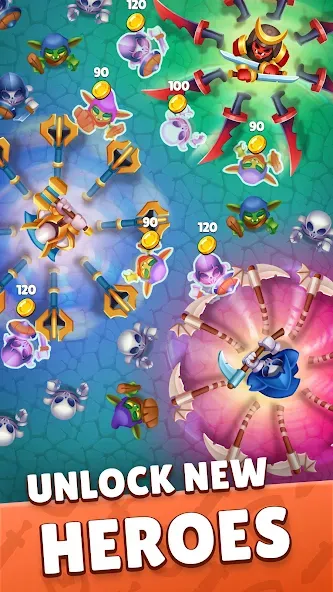 Heroes vs. Hordes: Survivor [MOD: безлимитные деньги и усиленные герои] Screenshot 5