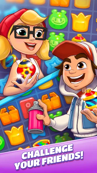 Subway Surfers Match [MOD: безлимитные монеты и бустеры] Screenshot 4